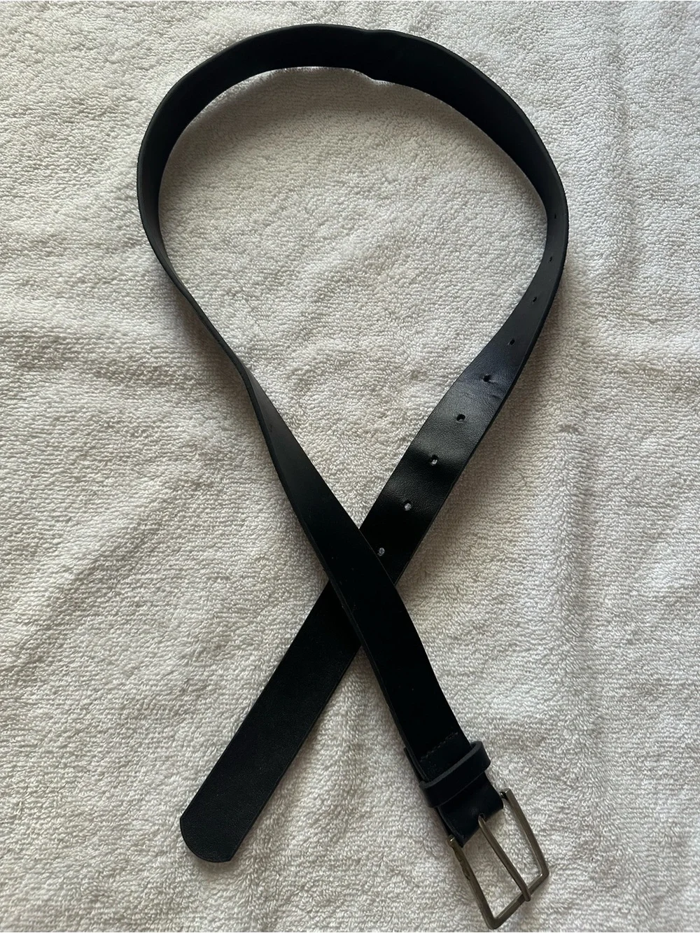 Black Belt with Square Buckle - Classic Everyday Style